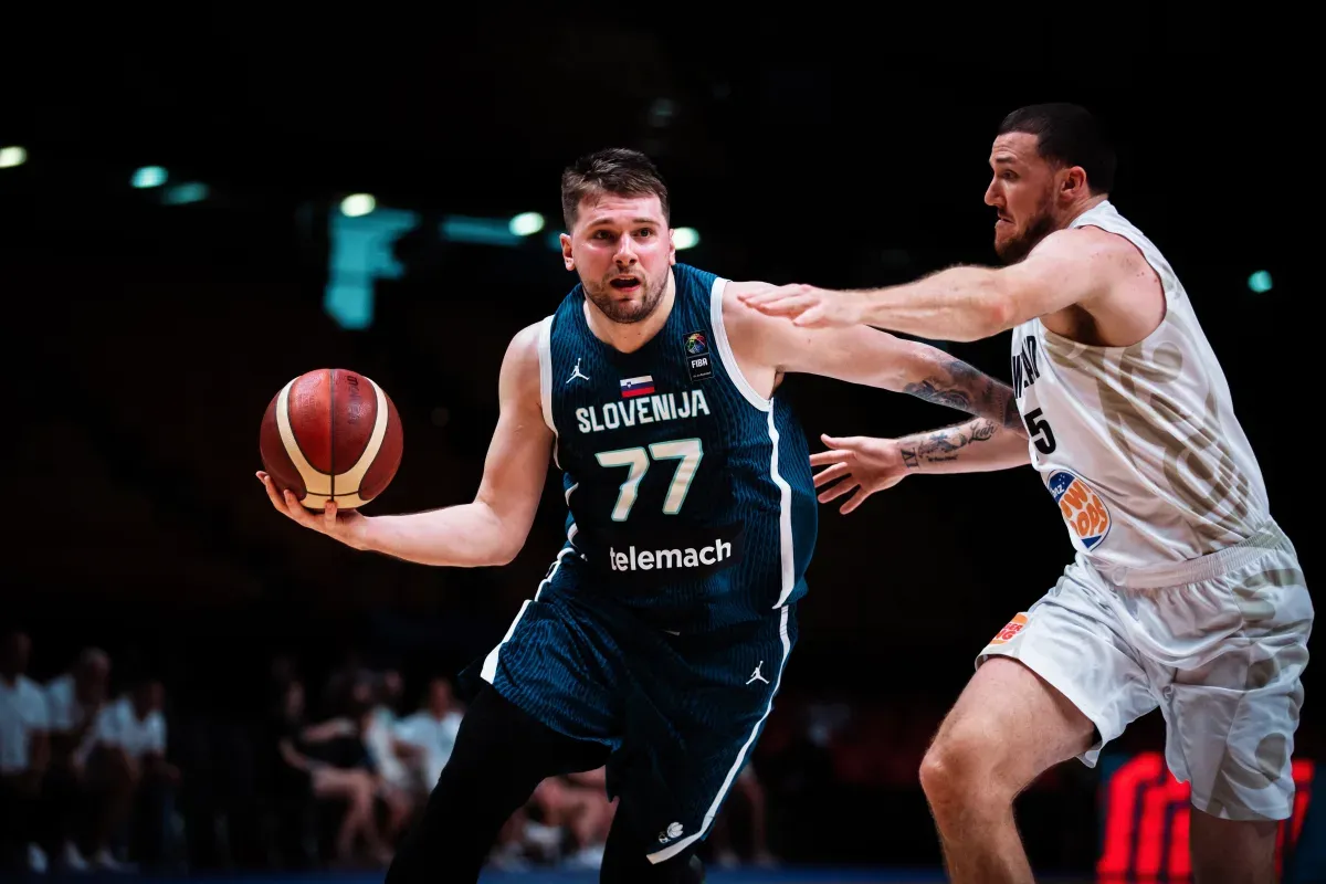 Luka Doncic présent contre la France à l'EuroBasket
