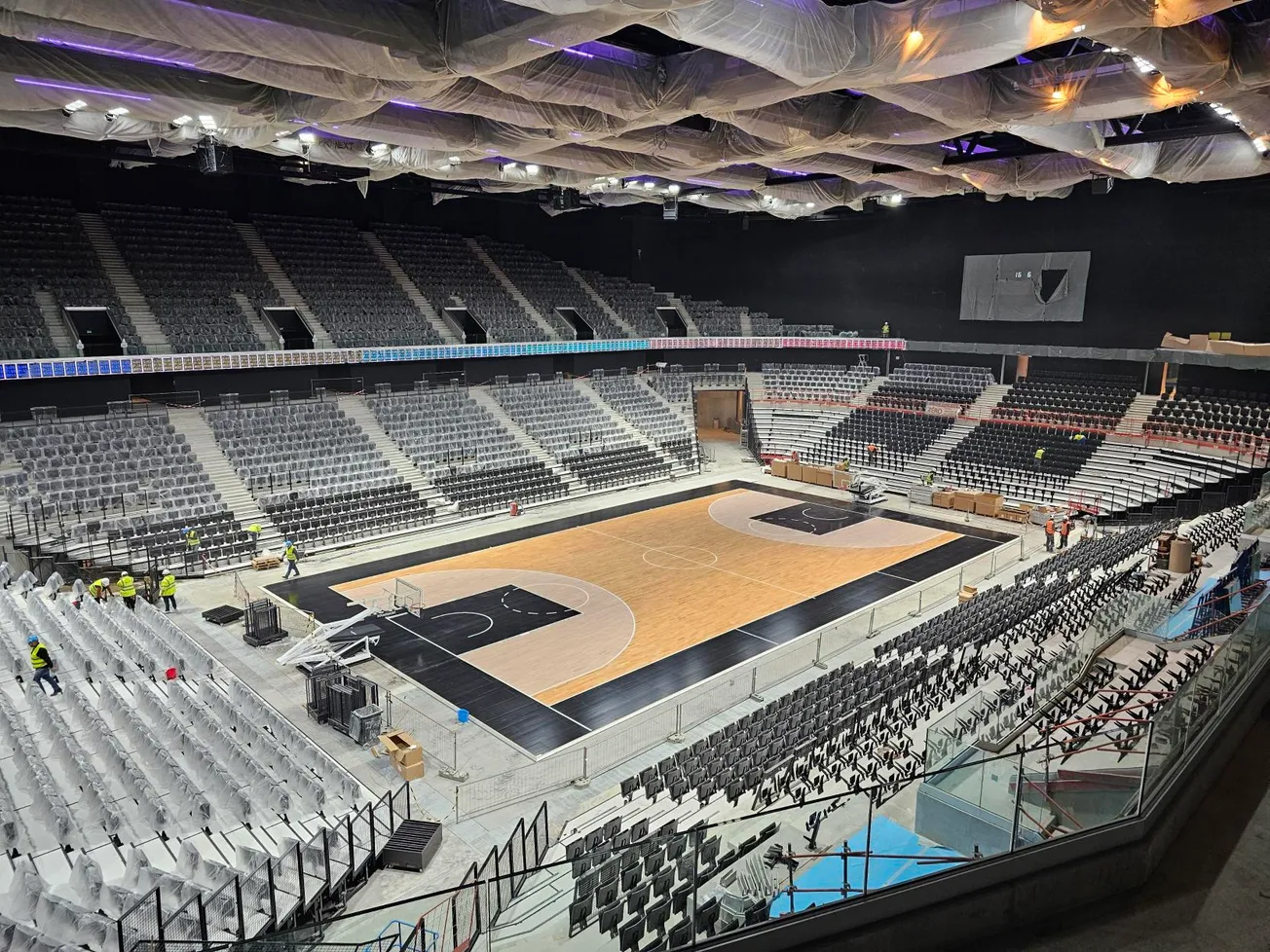 L'Adidas Arena de Paris vue de l'intérieur