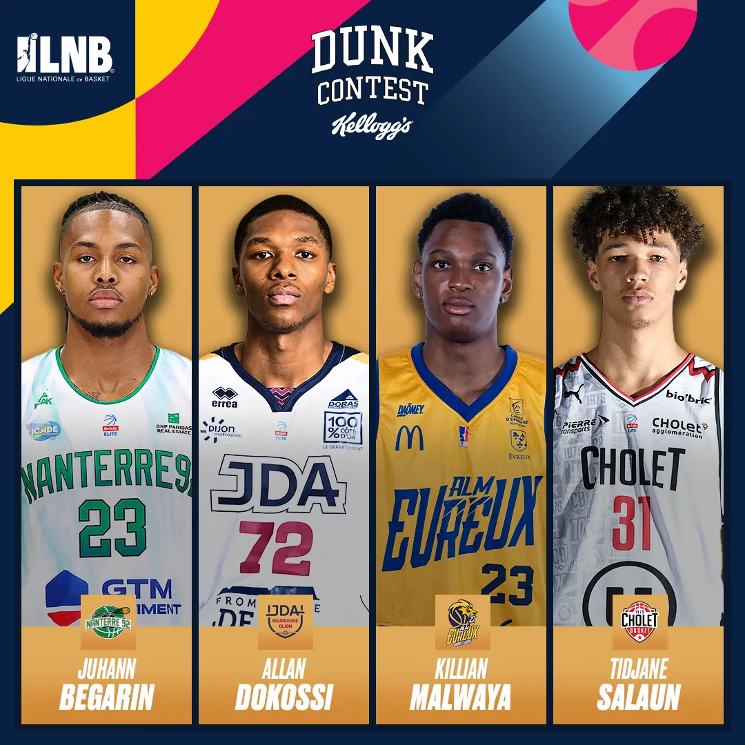 Les participants au concours de dunks du AllStar Game LNB dévoilés