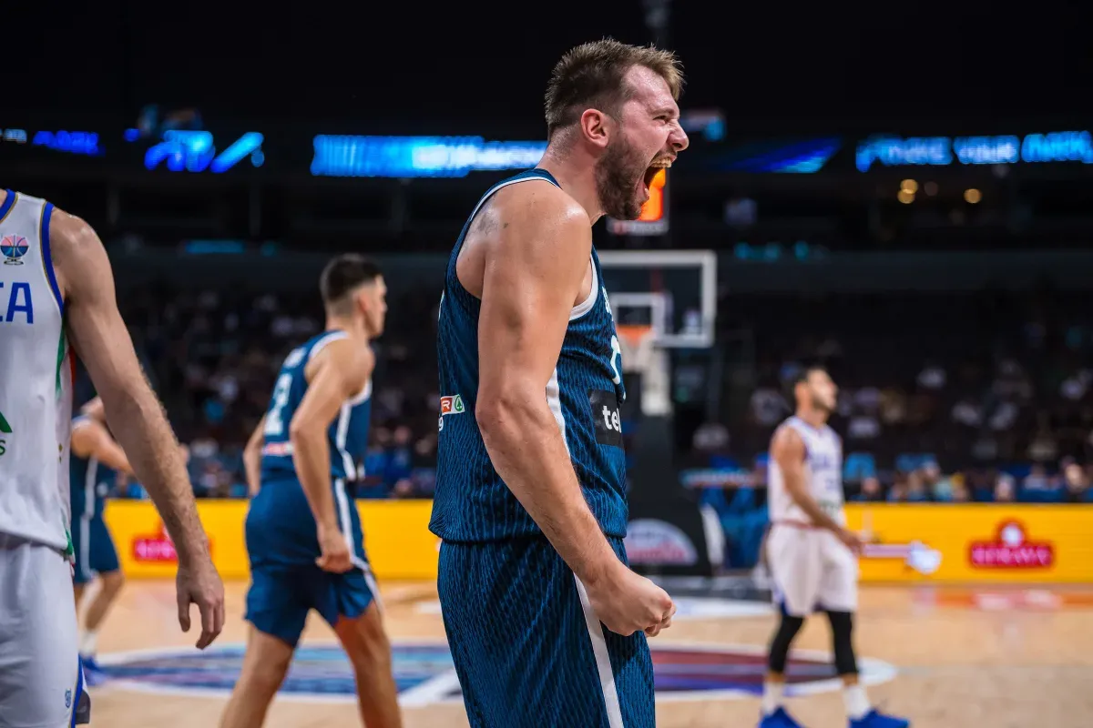 Luka Doncic a marqué la moitié des points de la Slovénie contre l'Italie