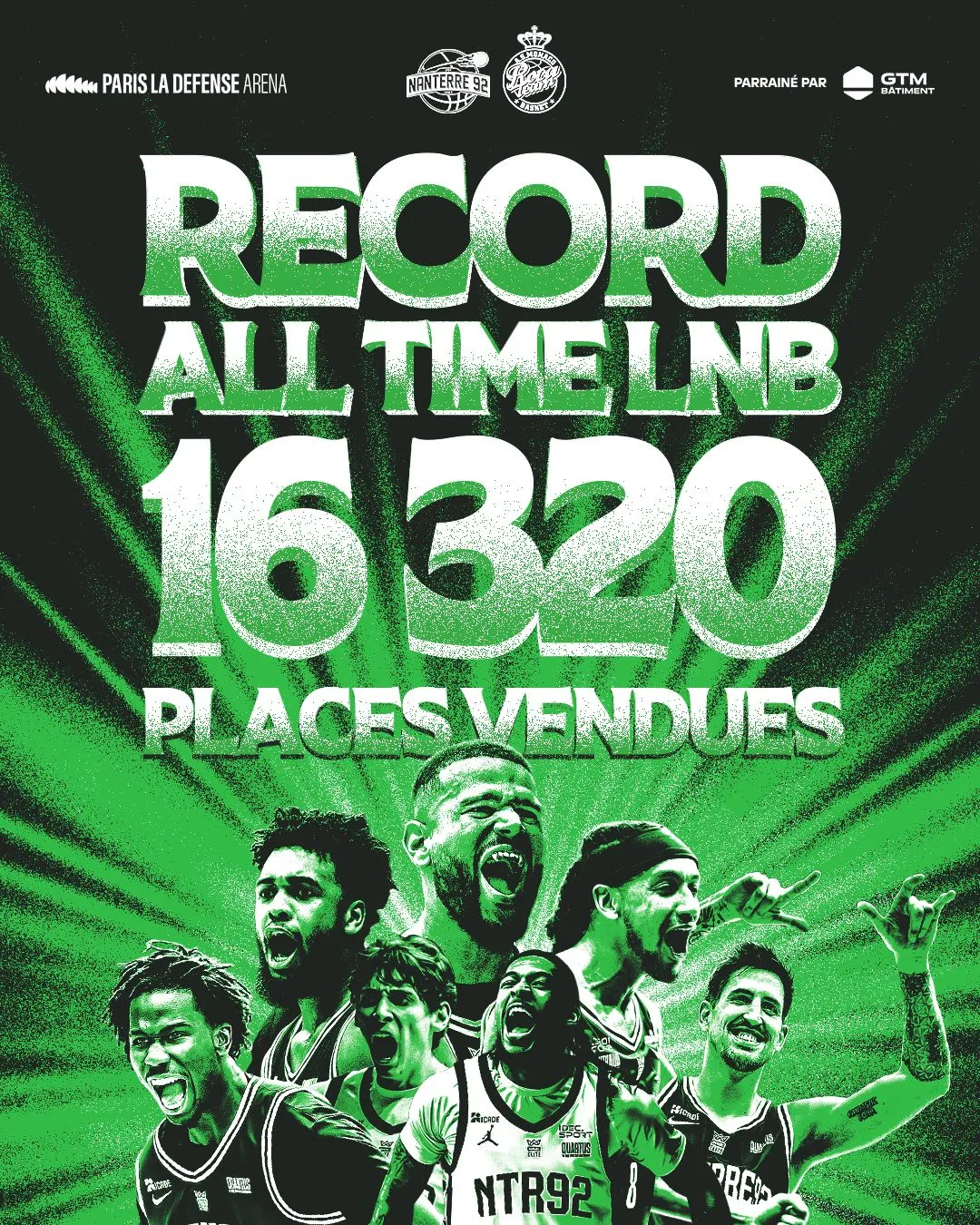16 320 spectateurs, Nanterre réalise la meilleure affluence de tous les temps en LNB