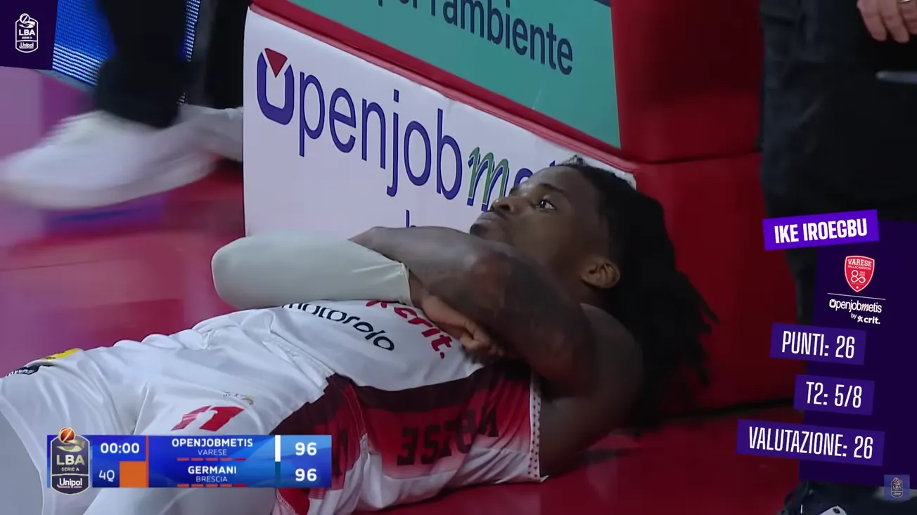 Vidéo : L'énorme buzzer-beater d'Ike Iroegbu, ex-Chalon, en Italie