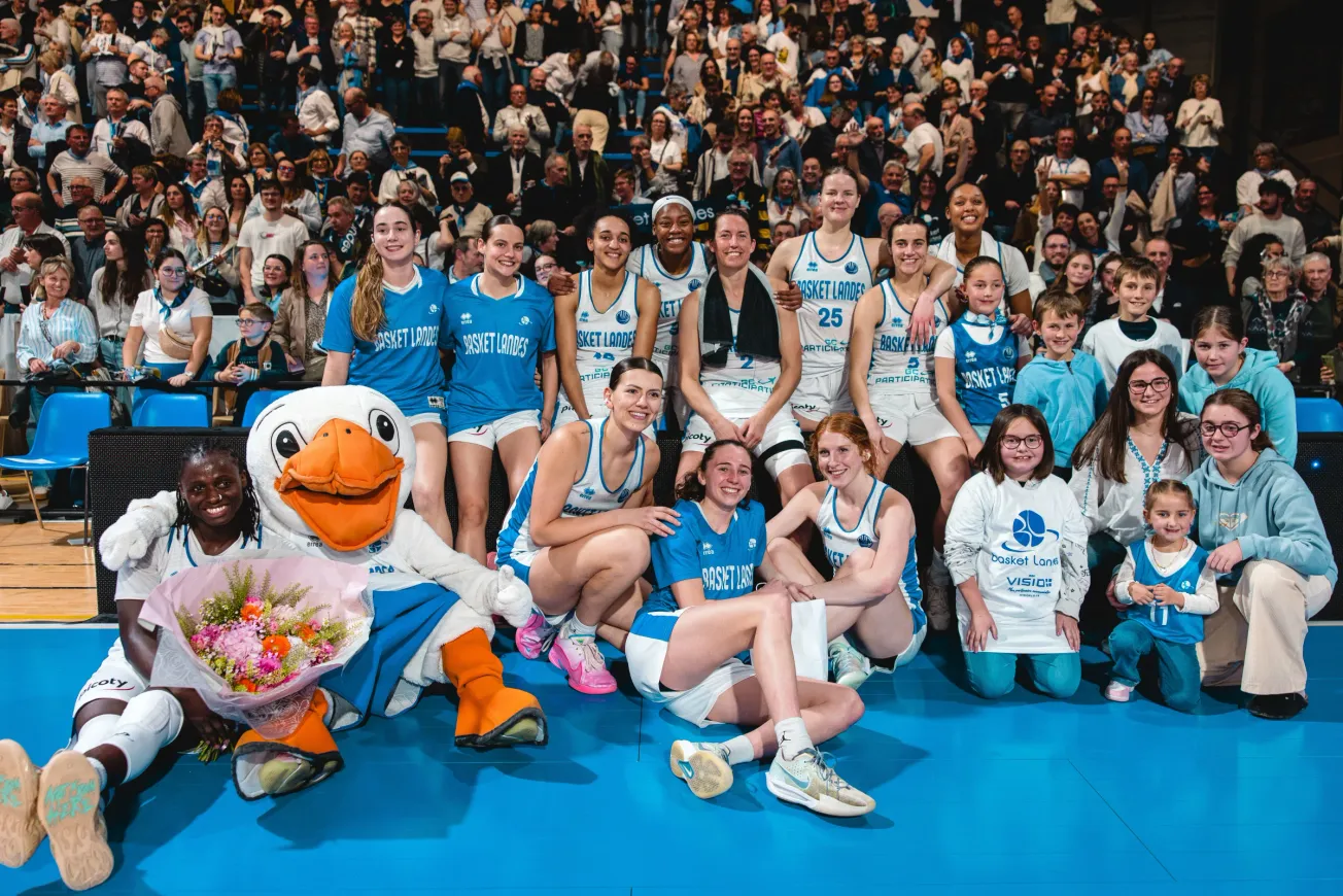 Basket Landes, premier de la saison régulière de Wonderligue