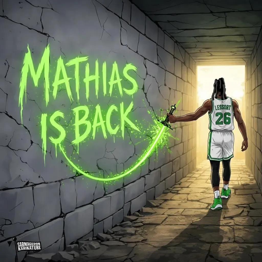 Mathias Lessort de retour sur le terrain... Sa femme le confirme