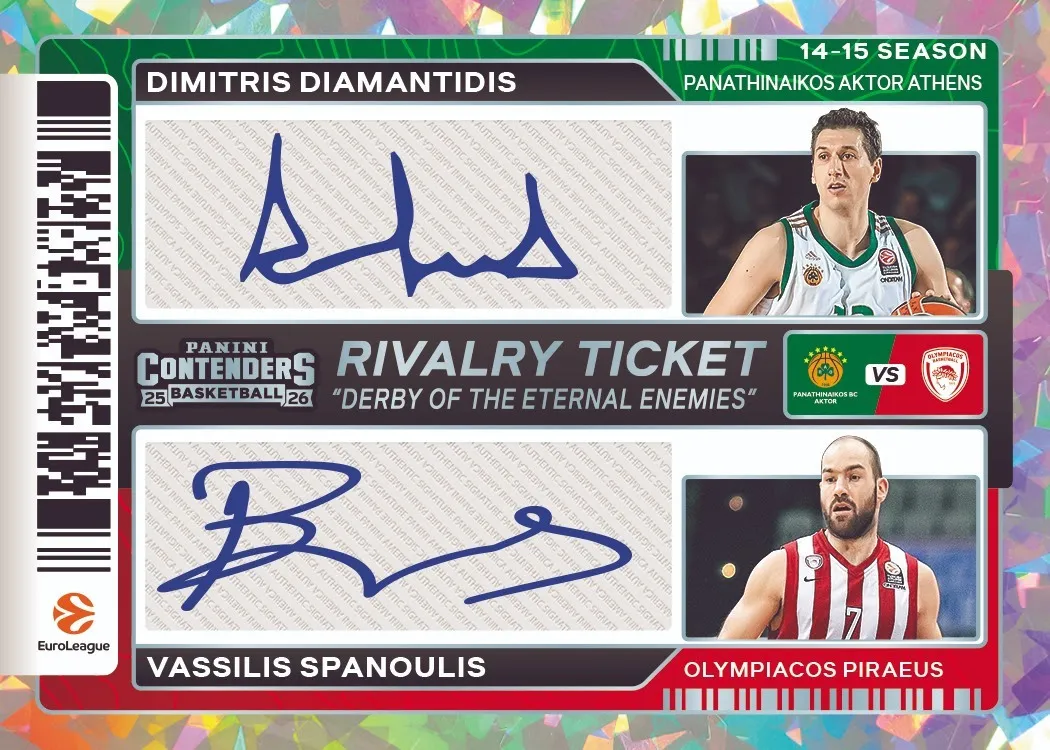 Lancement de la collection de cartes à collectionner 2025-26 EuroLeague Panini Contenders
