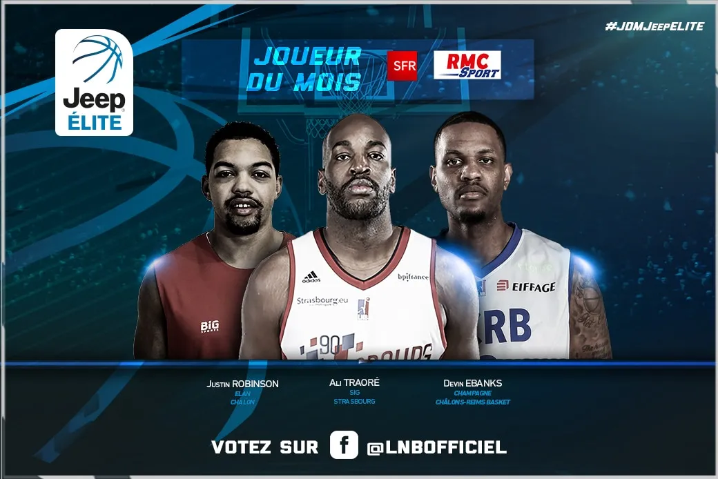 Jeep® ÉLITE : votez pour le joueur du mois d’octobre