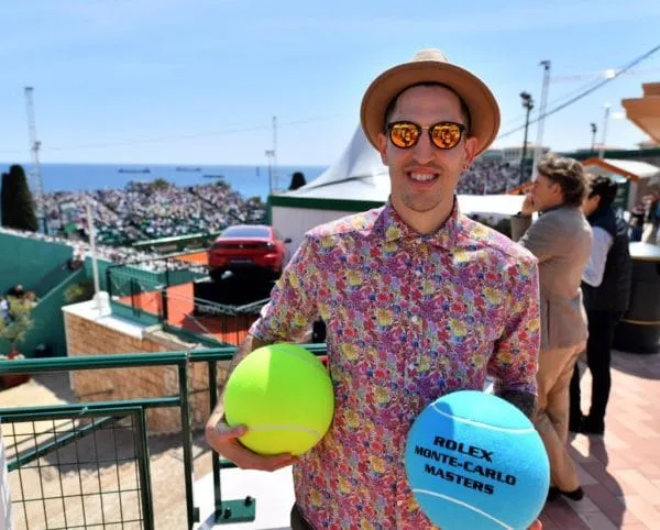 La photo: Paul Lacombe en touriste au Masters de Monaco