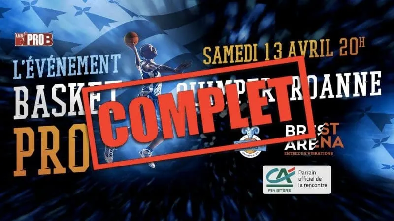 Pro B: 5 000 spectateurs à la Brest Arena pour voir Quimper-Roanne
