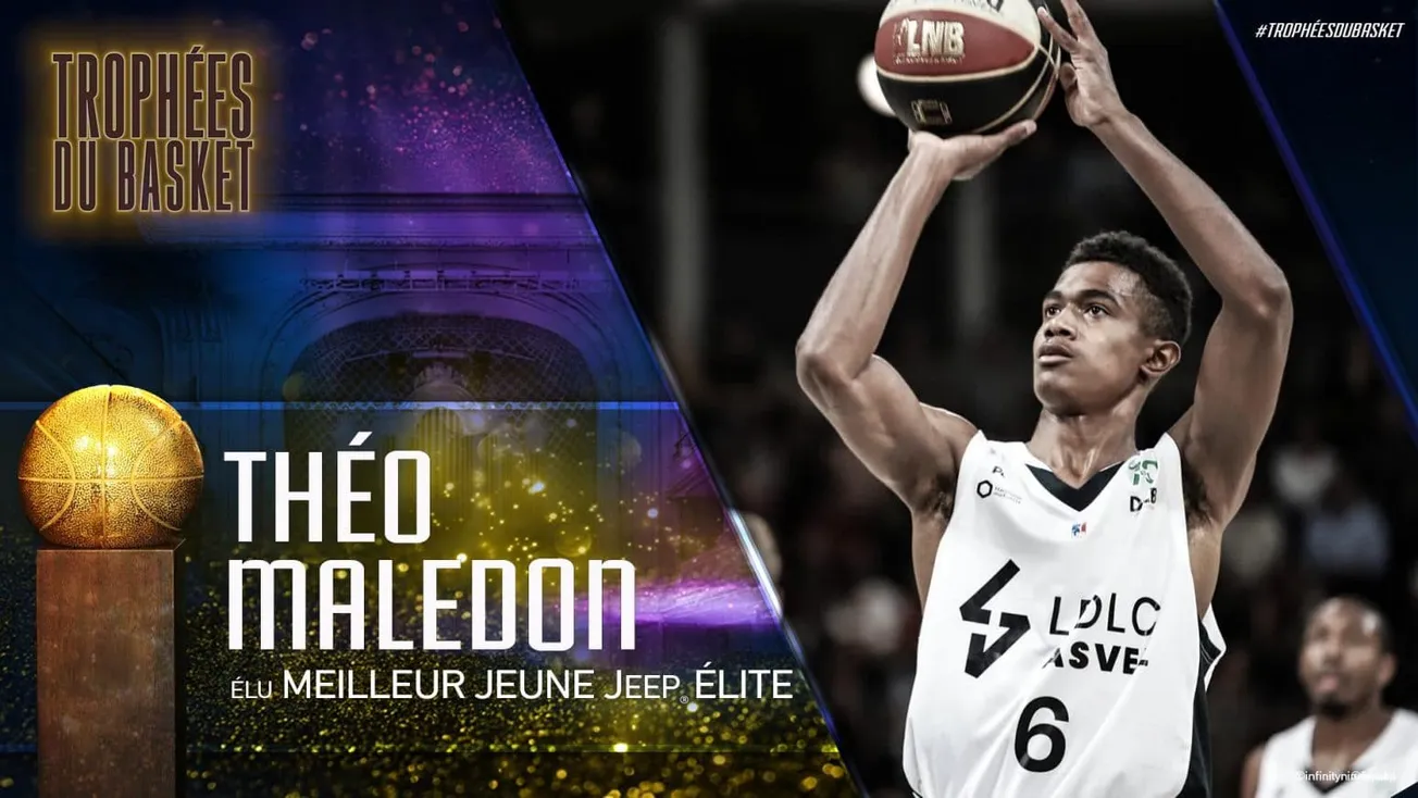 Trophées du basket : Théo Maledon élu meilleur jeune de Jeep® ÉLITE