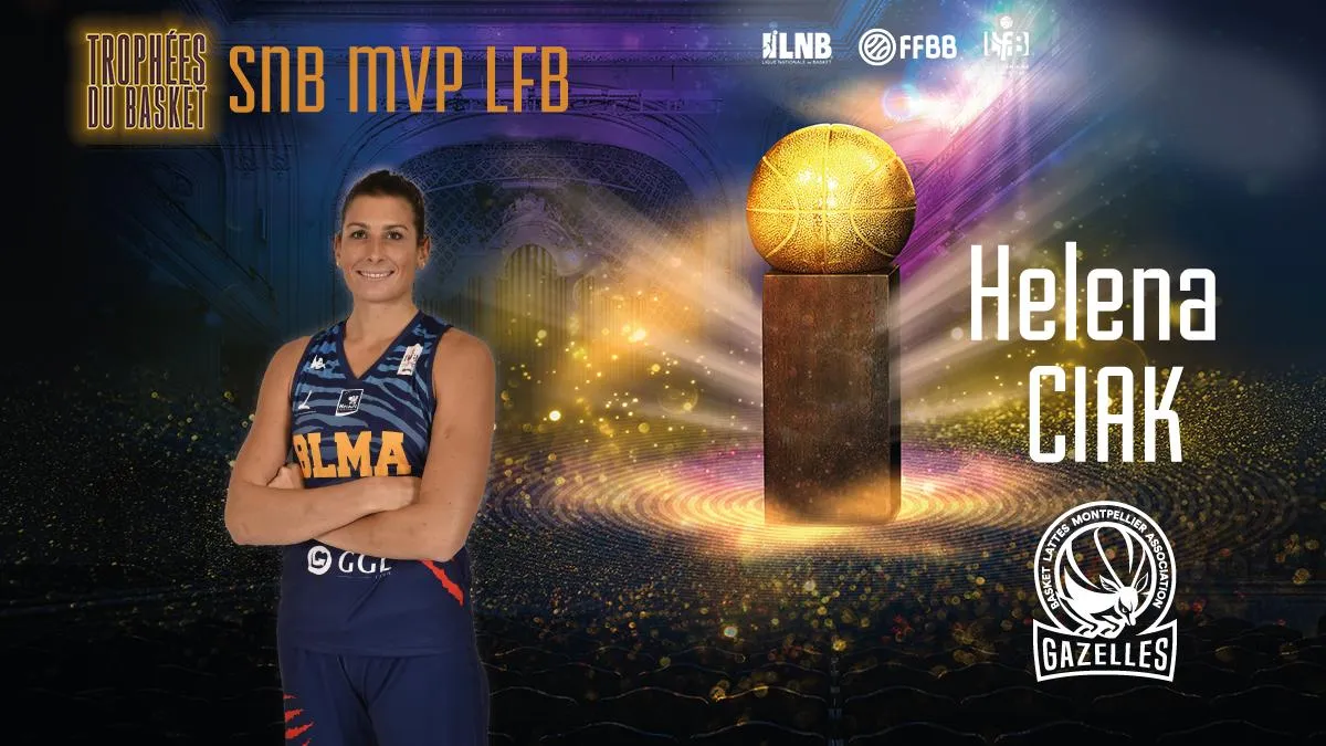 Trophées du basket : le cinq majeur de la saison de Ligue Féminine, Helena Ciak élue MVP