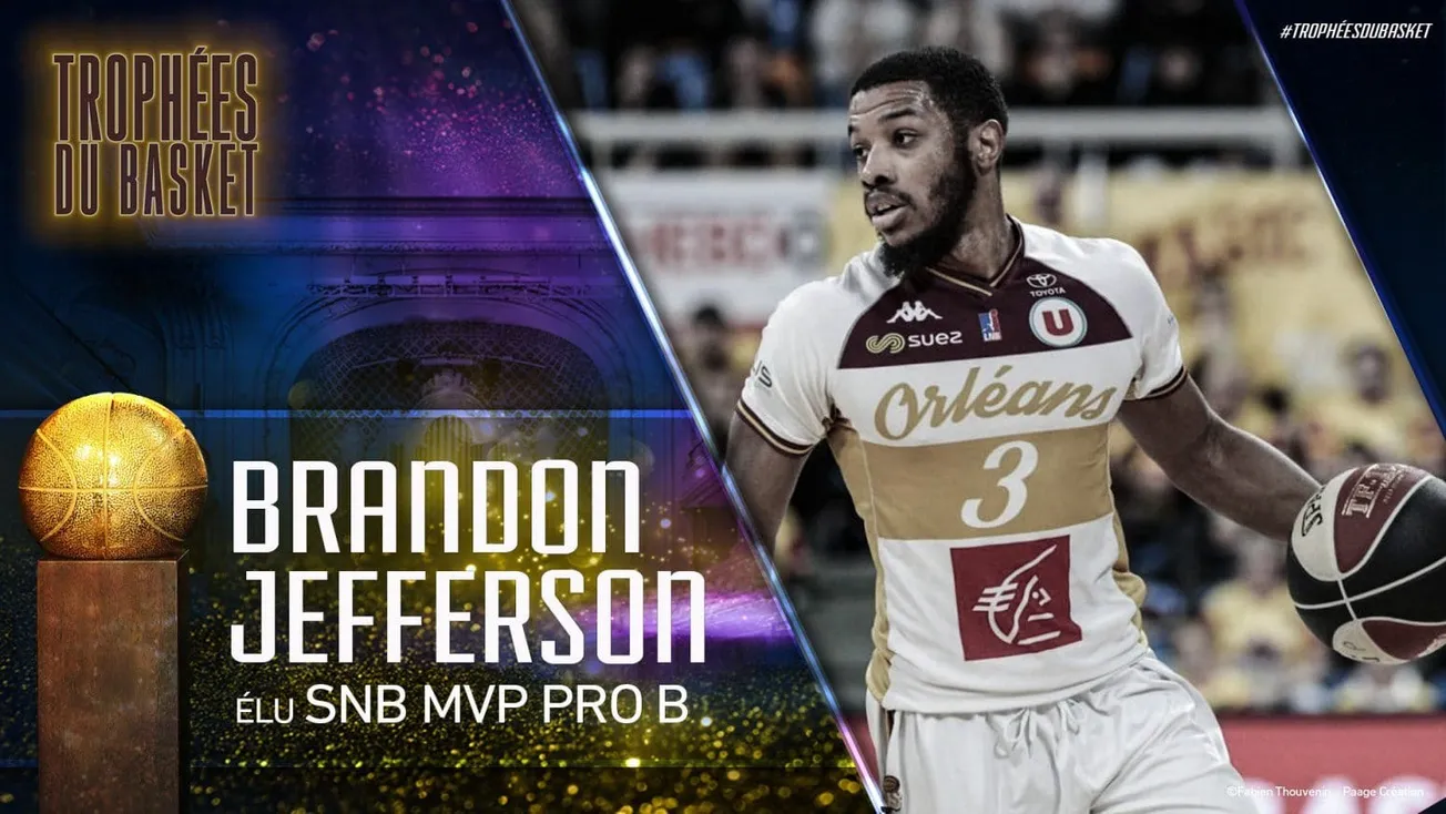 Trophées du basket : le cinq majeur de la saison de Pro B, Brandon Jefferson élu MVP