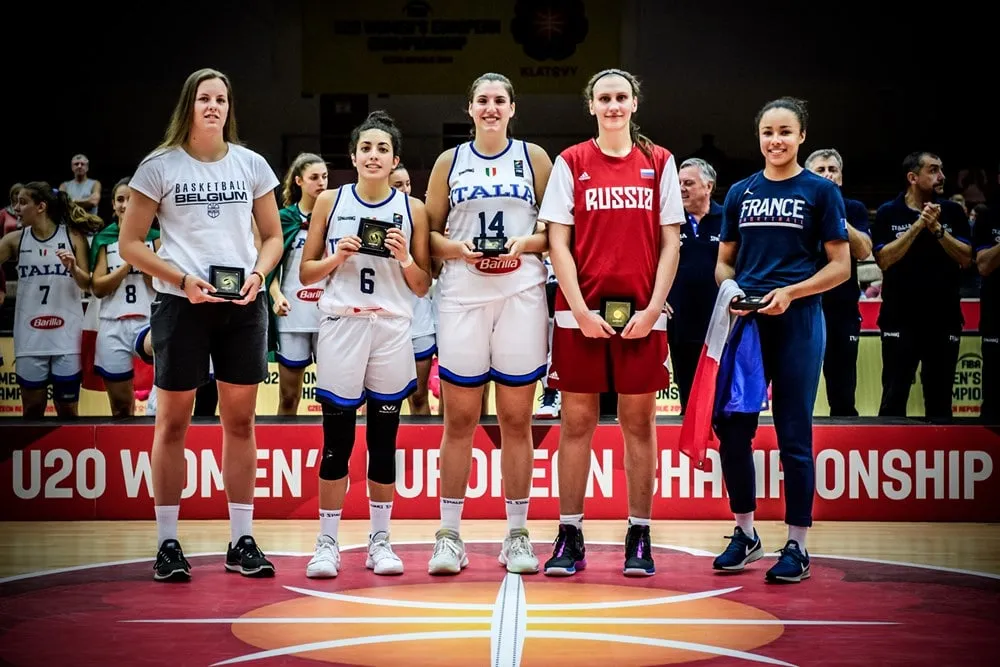 Euro U20 féminin: Le titre à l’Italie, Tima Pouye dans le 5 All-Stars