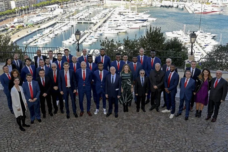 La photo: les joueurs de l’AS Monaco sur leur 31