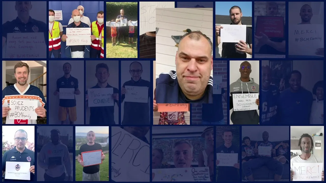 Vidéo: Tout le BCM Gravelines-Dunkerque affiche son soutien à ceux qui luttent contre le Covid 19