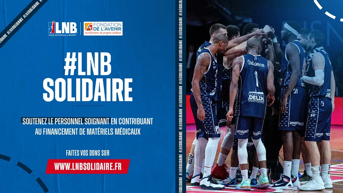 La LNB et la Fondation de l’Avenir solidaires avec le personnel soignant