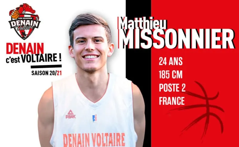 Pro B – Denain: Matthieu Missonier arrive, Pierric Poupet prend sa retraite