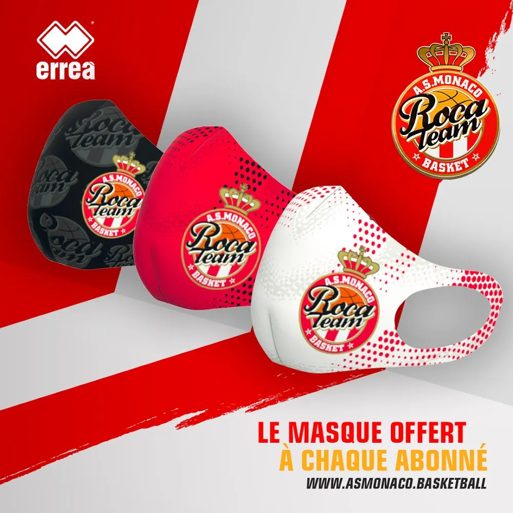 L’AS Monaco offre un masque Covid à ses abonnés