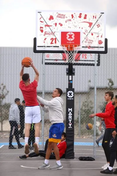 Premières inaugurations des terrains de basket 3×3 financés avec une participation de la FFBB