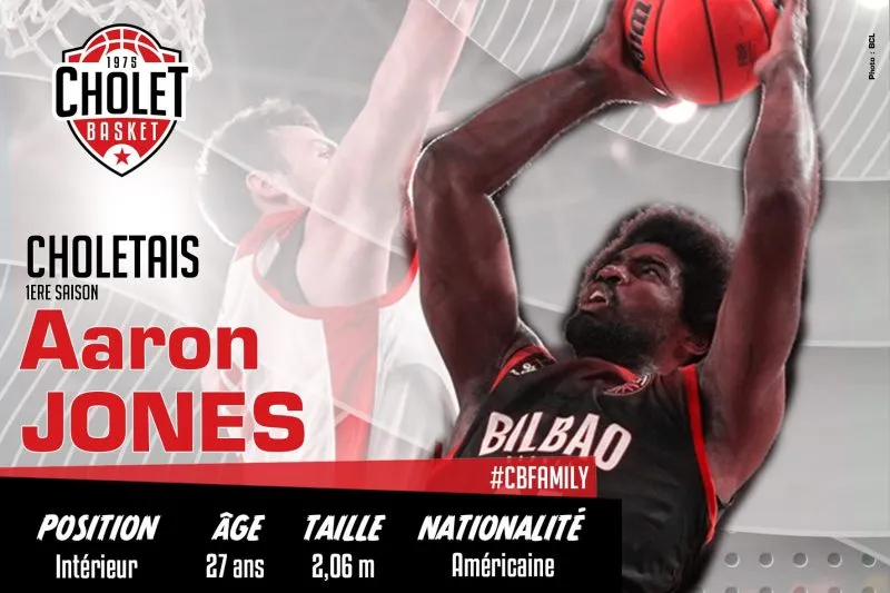 Cholet Basket engage Aaron Jones mais ne veut toujours pas jouer à huis clos
