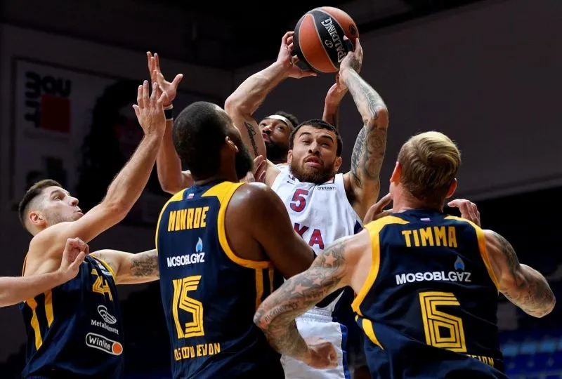 Euroleague: Mike James (CSKA Moscou) manque le triple double d’un rebond et monte à 51 à l’évaluation