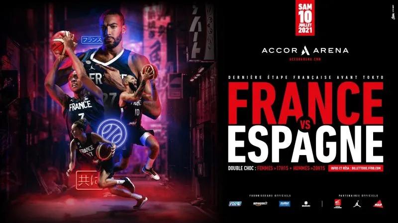 Double France-Espagne à l’Accor Arena de Paris, le 10 juillet