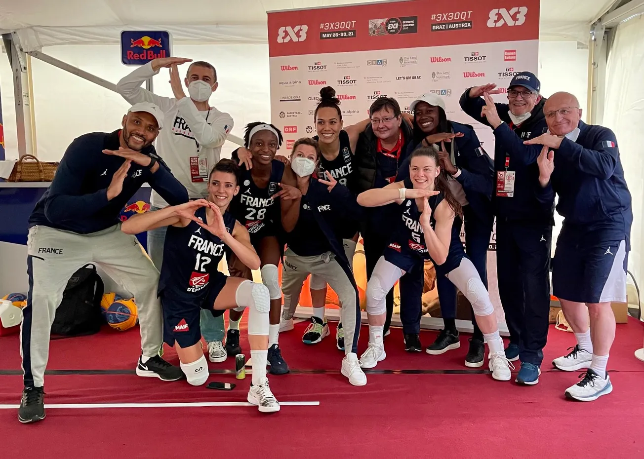 Magnifique ! Les Bleues du 3×3 qualifiées pour les Jeux Olympiques de Tokyo !