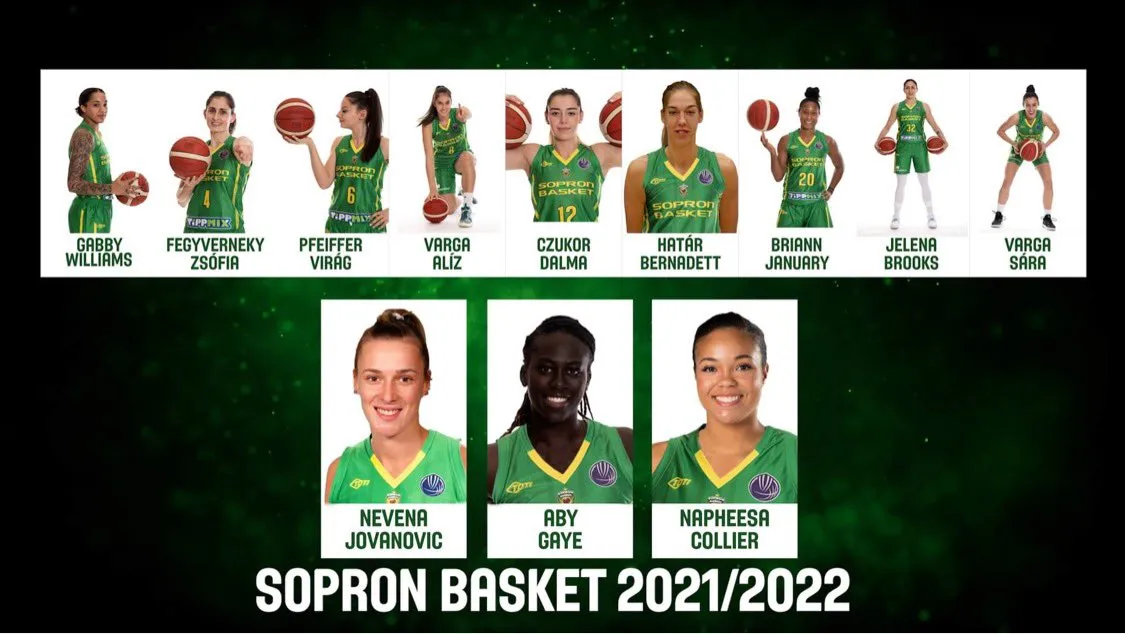 Aby Gaye, Nevena Jovanovic (Basket Landes) et Napheesa Collier (Montpellier) : Direction Sopron