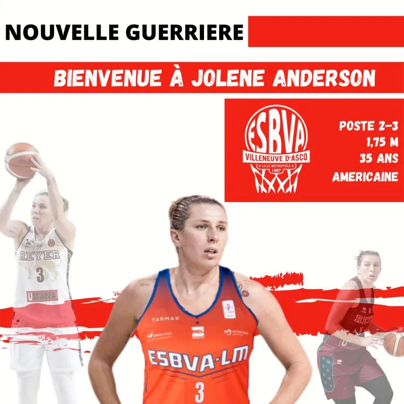 LFB : Villeneuve d’Ascq annonce le retour de Jolene Anderson
