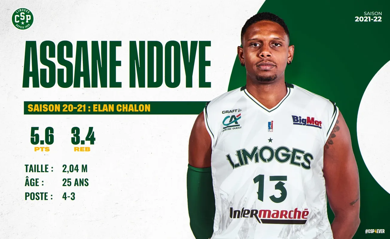 Assane Ndoye mis à l’essai par le Limoges CSP
