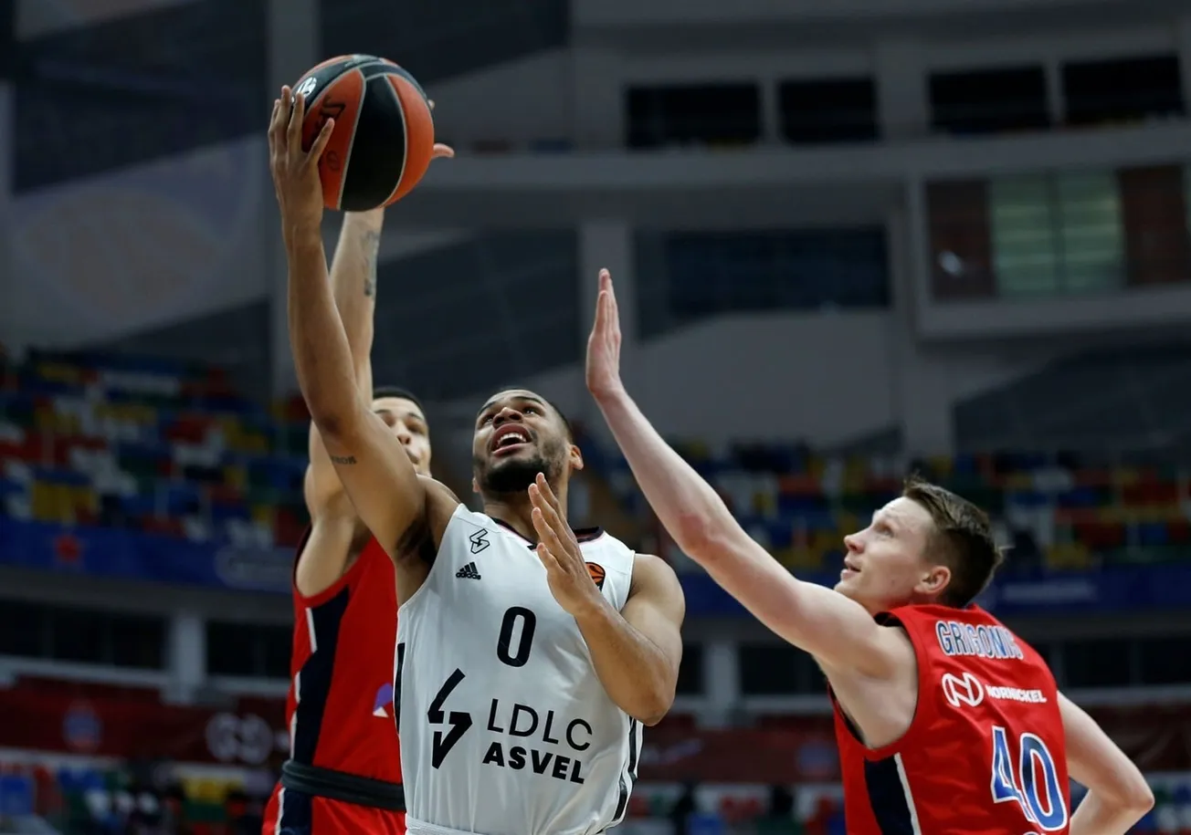 Euroleague : Pour son premier match de l’année, l’ASVEL chute de peu face au CSKA Moscou