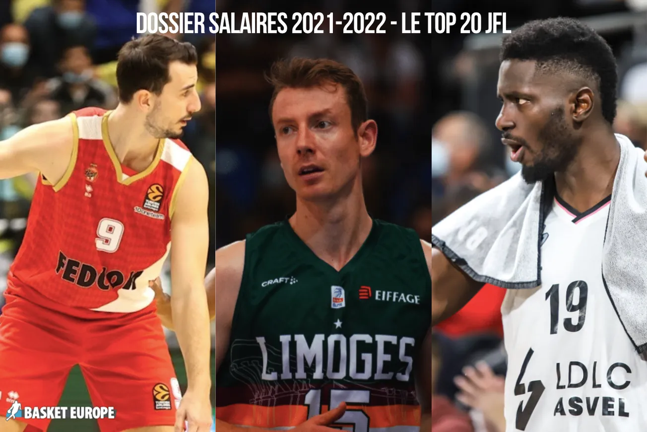 Spécial salaires 2021-2022 – Top 20 JFL : l’ASVEL investit sur les joueurs français, Youssoupha Fall est de loin le mieux payé