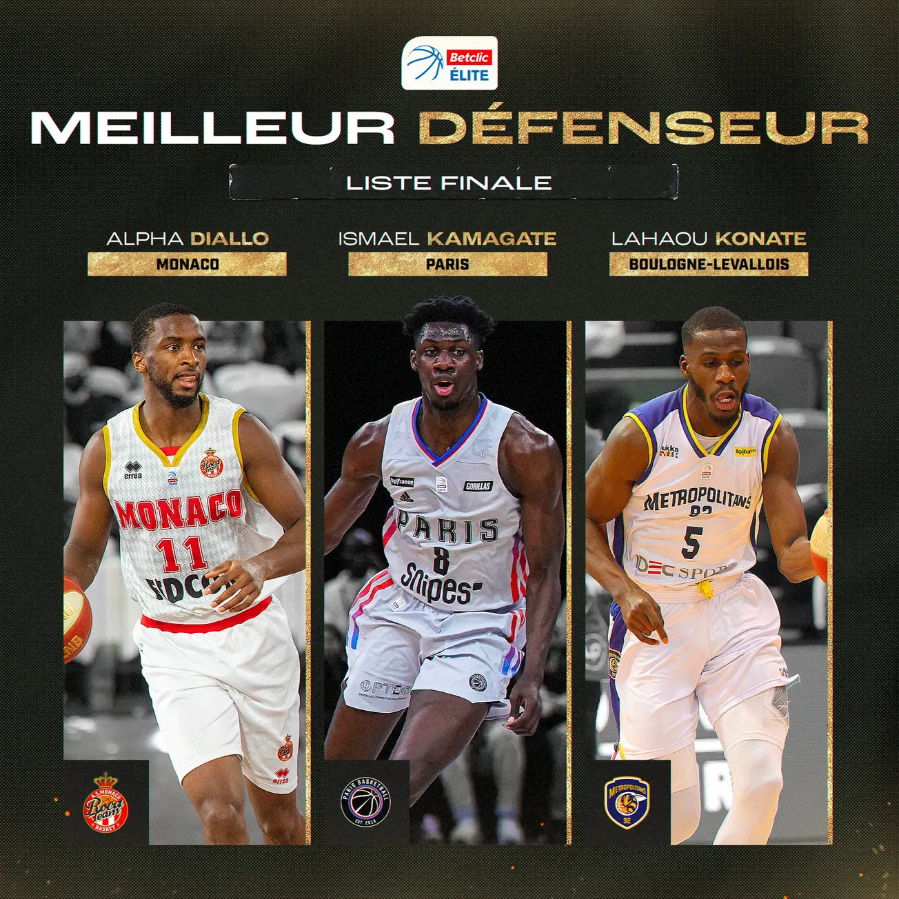 Alpha Diallo, Ismael Kamagate et Lahaou Konaté finalistes pour le trophée de meilleur défenseur de l’année