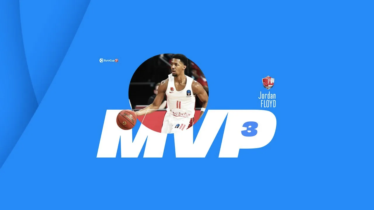 Eurocup Jordan Floyd Bourg elu MVP de la 3e journee Basket Europe