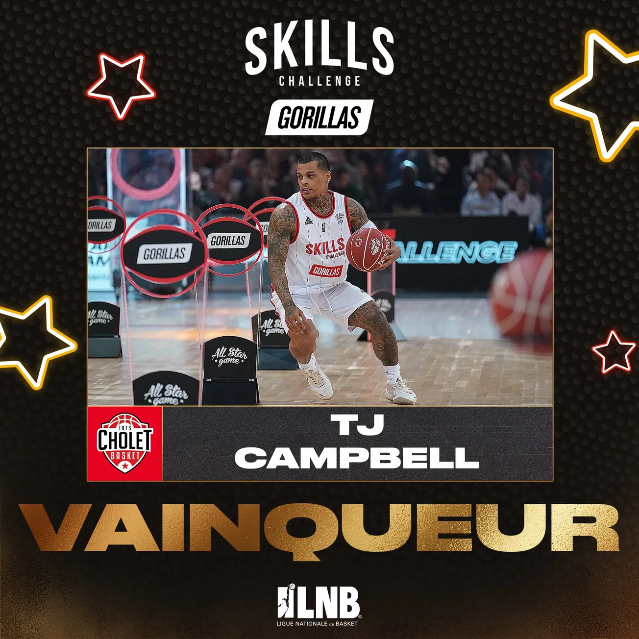 All Star Game LNB : T.J. Campbell remporte le concours des meneurs