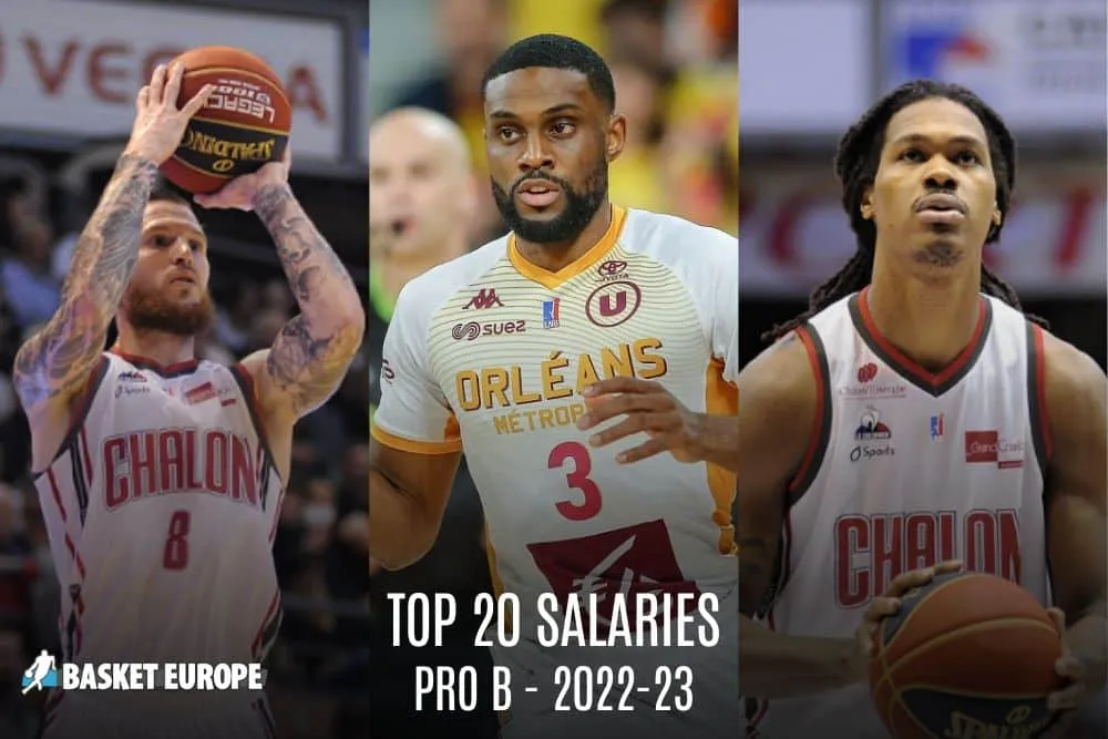 Salaires Pro B 2022-23 – Top 20 : Antoine Eito reste en tête
