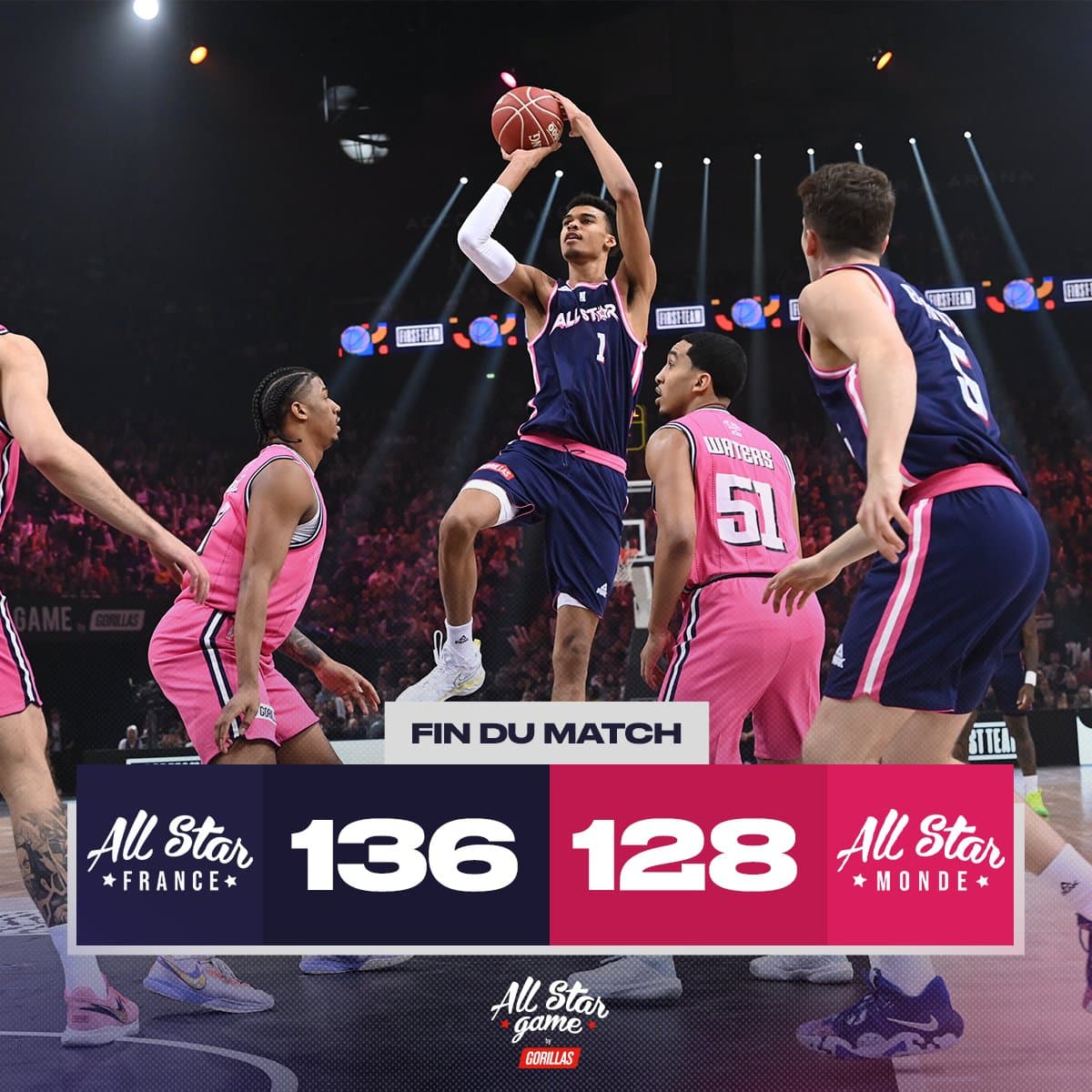 All Star Game LNB Les Français vainqueurs, Victor Wembanyama MVP